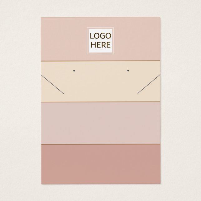 シンプルシックストライプイヤリングネックレスディスプレイカー (正面)