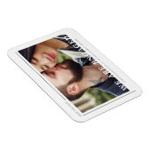 シンプルシックトレンディータイポグラフィスクリプトフォトカップル マグネット (右側)