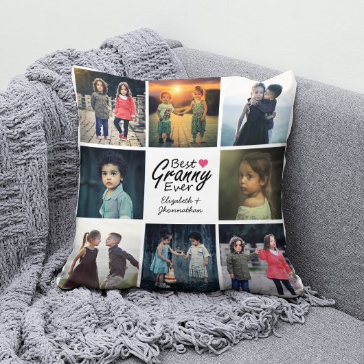 シンプルシックハートフォトコラージョ最高のングラン クッション