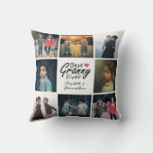 シンプルシックハートフォトコラージョ最高のングラン クッション (裏面)