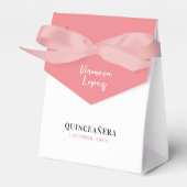 シンプルシックパステルピーチピンクミーキンセニェラ フェイバーボックス (正面サイド)