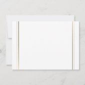 シンプルシックフレーム卒業キャップ卒業 招待状 (裏面)