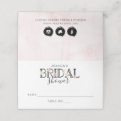 シンプルシックフローラガーデンブライダルシャワー プレイスカード (外部開封)