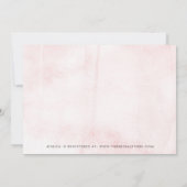 シンプルシックフローラガーデンブライダルシャワー 招待状 (裏面)