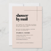 シンプルシックブライダルシャワーバイメール 招待状 (正面)