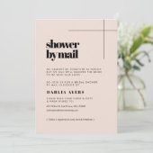 シンプルシックブライダルシャワーバイメール 招待状 (スタンド正面)