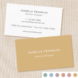 シンプルシックプロフェッショナルミニマル金ゴールド 名刺