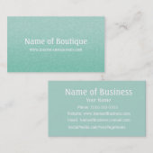 シンプルシックミントグリーンミニマリストブティック 名刺 (正面/裏面)