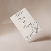 シンプルシックモダンエレガントな結婚式 招待状