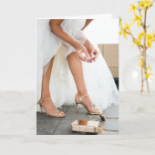 シンプルシックライフスタイルブライダルシャワーグリーティング カード (黄色い花)