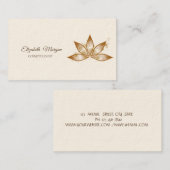 シンプルシックロータススパークル 名刺 (正面/裏面)