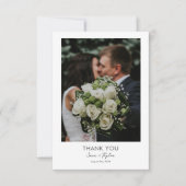 シンプルシック写真サンキューカード サンキューカード (正面)