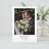 シンプルシック写真サンキューカード サンキューカード (スタンド正面)