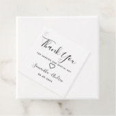 シンプルシック感謝してい白黒モダンユー結婚ズ フェイバータグ (インサイチュ)