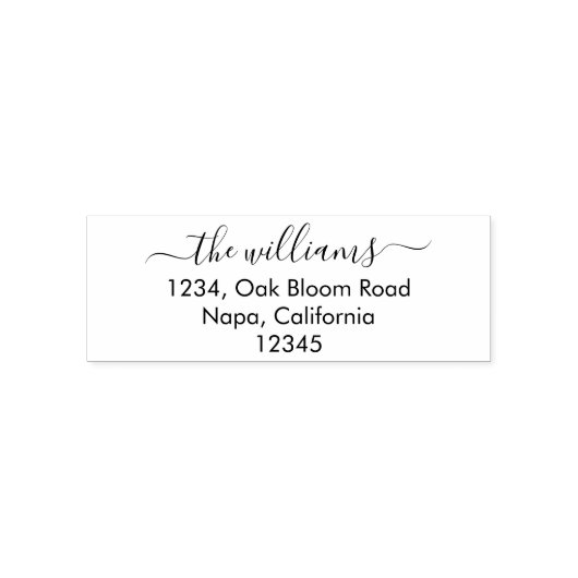 シンプルシック文字パーソナライズされたゴム印 セルフインキングスタンプ (デザイン)