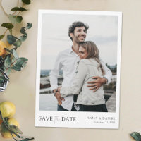 シンプルシック日付を保存する結婚式の招待テンプレート