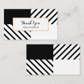 シンプルシック白黒チェッモダンク エンクロージャーカード (正面/裏面)