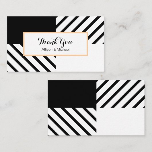 シンプルシック白黒チェッモダンク エンクロージャーカード (正面/裏面)