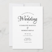 シンプルシック結婚モロッコ 招待状 (正面)