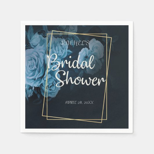 シンプルシック金ゴールド幾何学模様 スタンダードカクテルナプキン (正面)