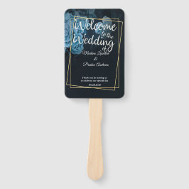 シンプルシック金ゴールド幾何学模様 ハンドファン