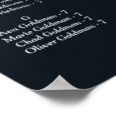 シンプルシック金ゴールド幾何学模様 ポスター (角)