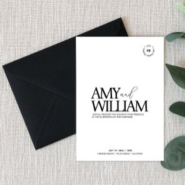 シンプルシック・ミニマスタイリッシュモダンリスト・エレガント 招待状