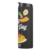 シンプルシック |母日ギフト食テーマ タンブラー (回転右)