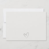 シンプルシッミニマルク白黒結婚s サンキューカード (裏面)