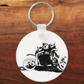 シンプルシデカルクロスデザイン キーホルダー (正面)