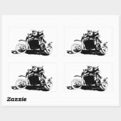 シンプルシデカルクロスデザイン 長方形シール (シート)