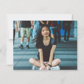 シンプルシニア卒業党招待状 招待状 (裏面)