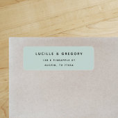 シンプルシモダンアフォーム差出人住所ラベル ラベル