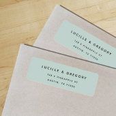 シンプルシモダンアフォーム差出人住所ラベル ラベル