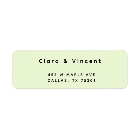 シンプルシモダンアフォーム差出人住所 ラベル (正面)