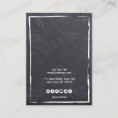 シンプルシャルボードイヤリングフレームディスプレイ追加ロゴ 名刺 (裏面)