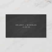 シンプルシャルボード結婚式RSVPオンラインカード エンクロージャーカード (裏面)