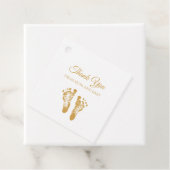 シンプルシャワーありがとうモダン金ゴールド フェイバータグ (インサイチュ)