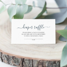 シンプルシャワーおむつラッフルエンクロージャカード エンクロージャーカード