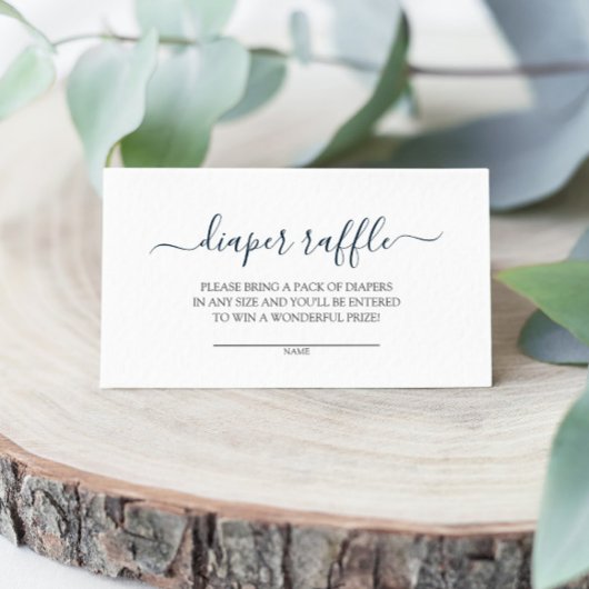 シンプルシャワーおむつラッフルエンクロージャカード エンクロージャーカード