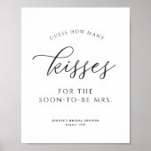 シンプルシャワーゲームのキス数を推測 ポスター (正面)