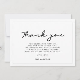 シンプルシャワー サンキューカード