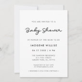 シンプルシャワー 招待状 (正面)