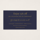 シンプルショッピング割引カード (裏面)