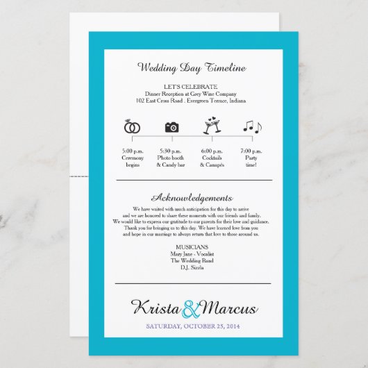 シンプルシルエット結婚のタイムラインファン (正面/裏面)