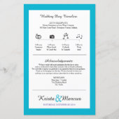 シンプルシルエット結婚のタイムラインファン (正面)