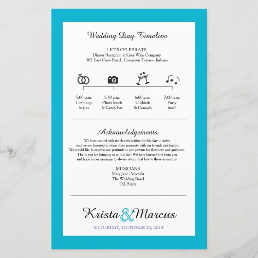 シンプルシルエット結婚のタイムラインファン (正面)