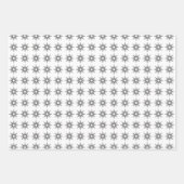 シンプルシルバモダンースターバスト ラッピングペーパーシート (正面3)