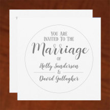 シンプルシルバーグレイ&ホワイトウェディングデー