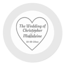 シンプルシルバーグレ結婚イ&ホワイト